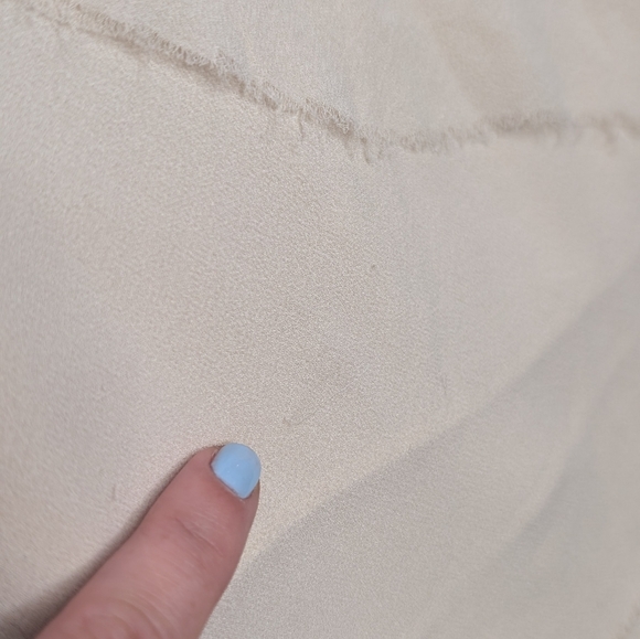 232- Wilfred 100% Silk Elegant Cream Layered Dress - Picture 4 of 8